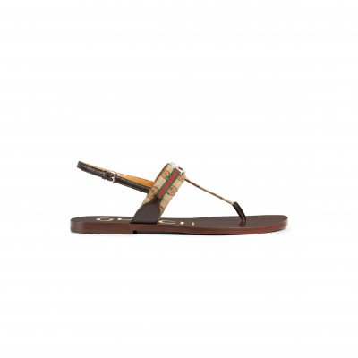GUCCI WOMEN'S INTERLOCKING G WEB SANDAL 782421